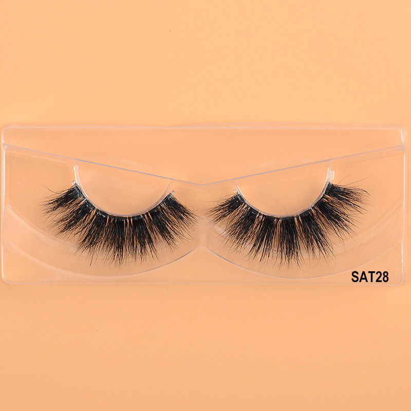 25mm 3D Mink চোখের দোররা ক্লিয়ার ব্যান্ড ফলস স্ট্রিপ দোররা