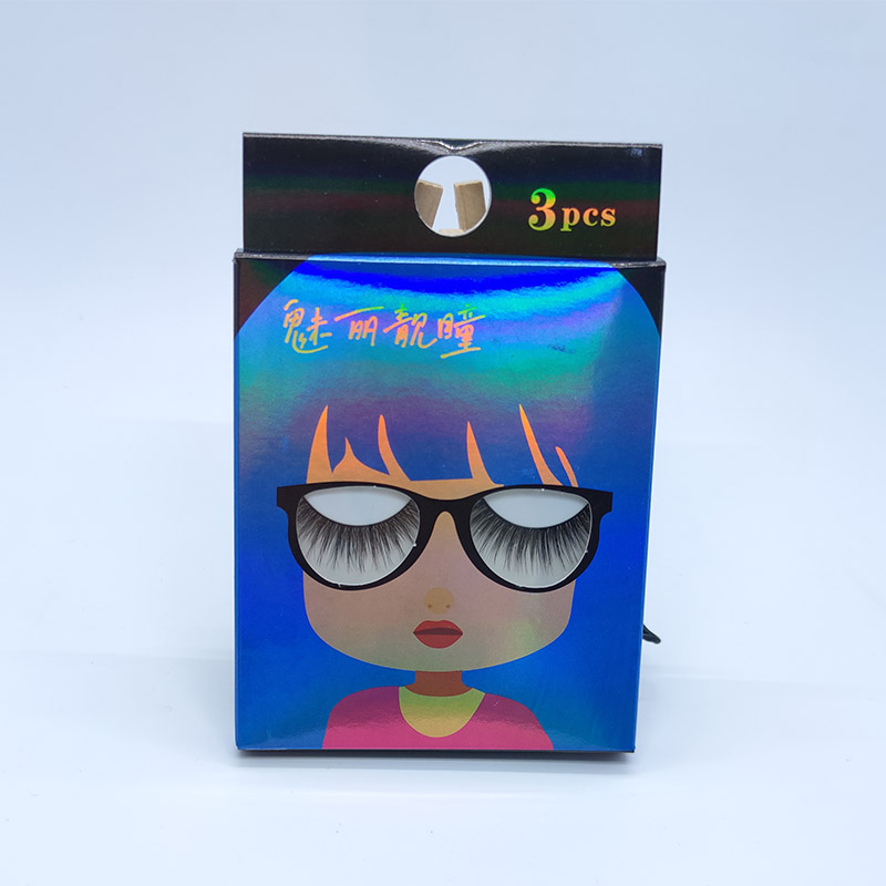 ন্যাচারাল লুক Wispy Lashes 3D Eyelashes 3 মাল্টি-প্যাক সফট কটন ব্যান্ড